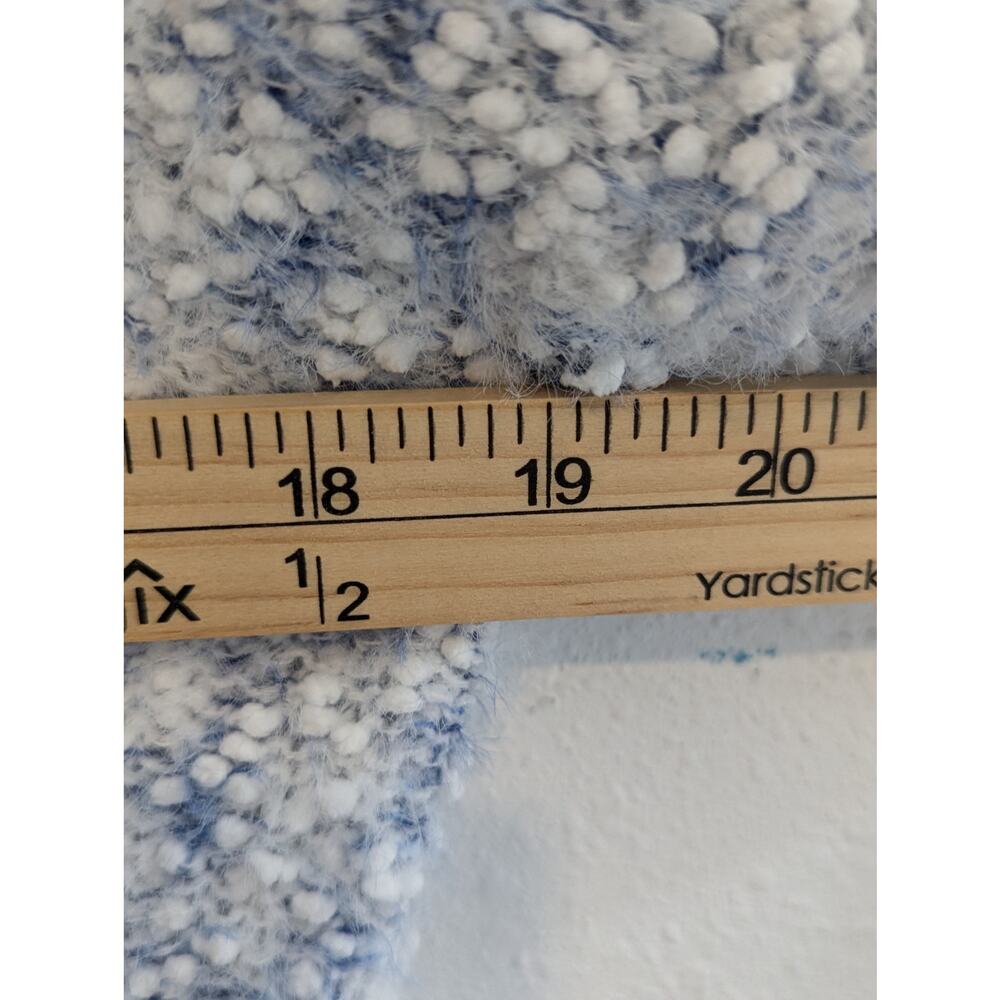 Ultra Flirt Women's Cozy Hoodie Sweater Blue and White Size S - Picture 5 of 5